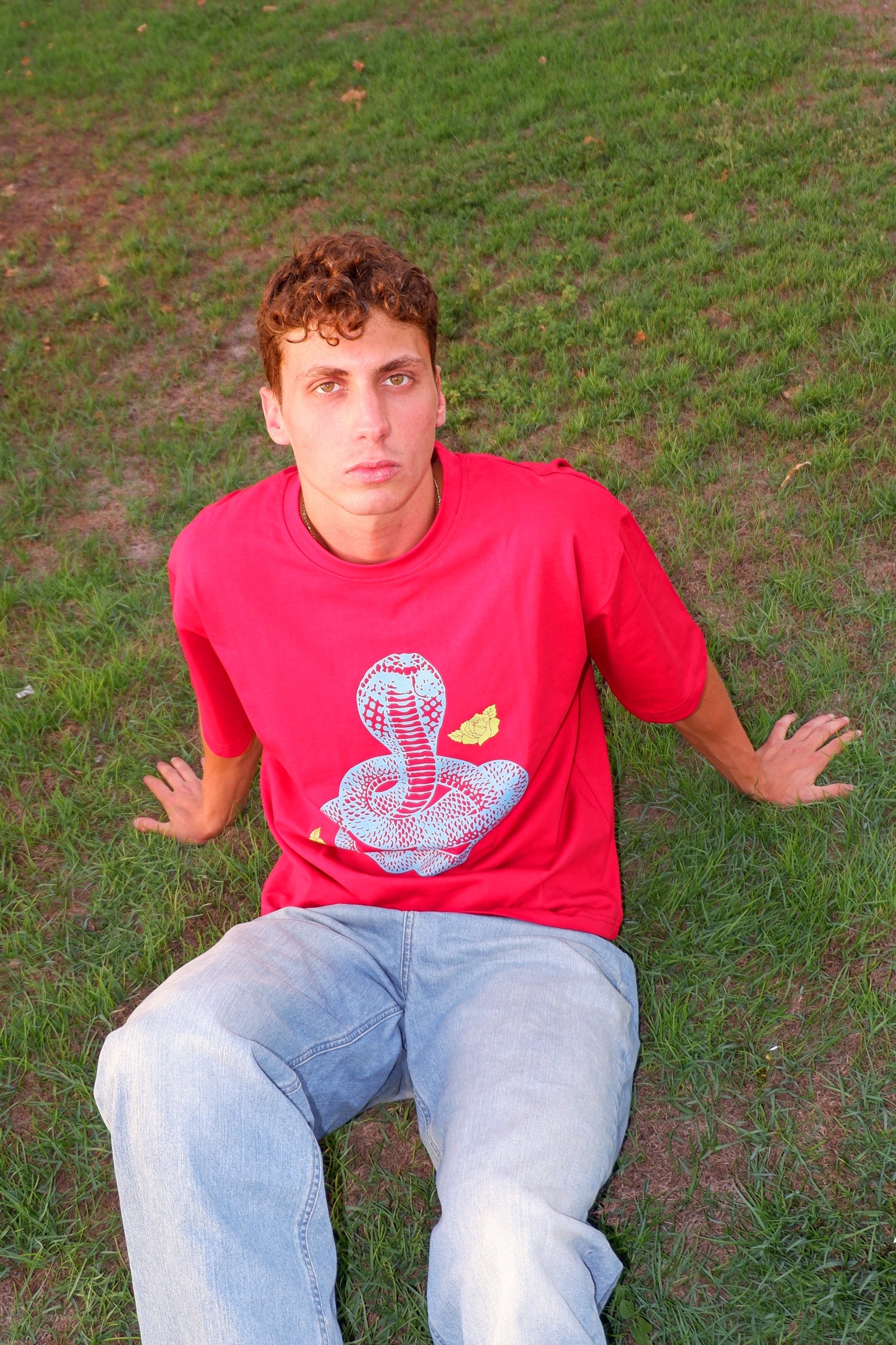 The ‘Garter’ Python Boxy T-Shirt